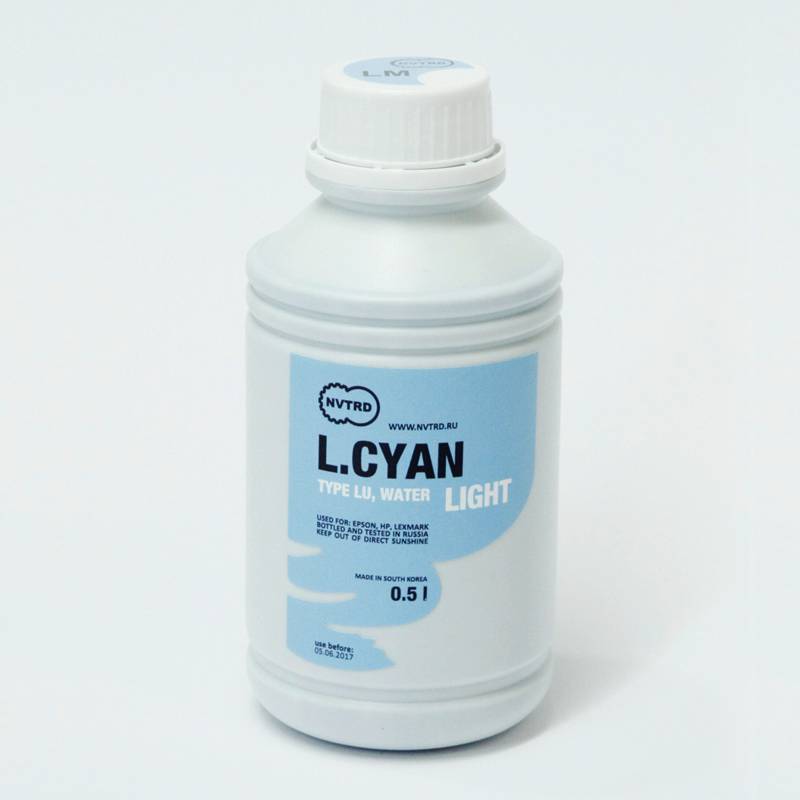 Водные чернила для струйной печати (Light Cyan Dye)